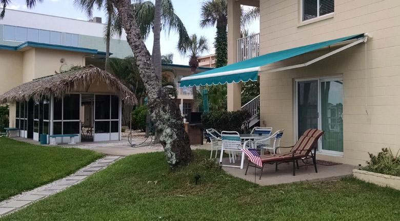 108 Waterfront patio w/awning